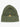 Merino Wool Ribbed Beanie Green