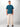 Olaf T-shirt Blauw Dotted Face Tees